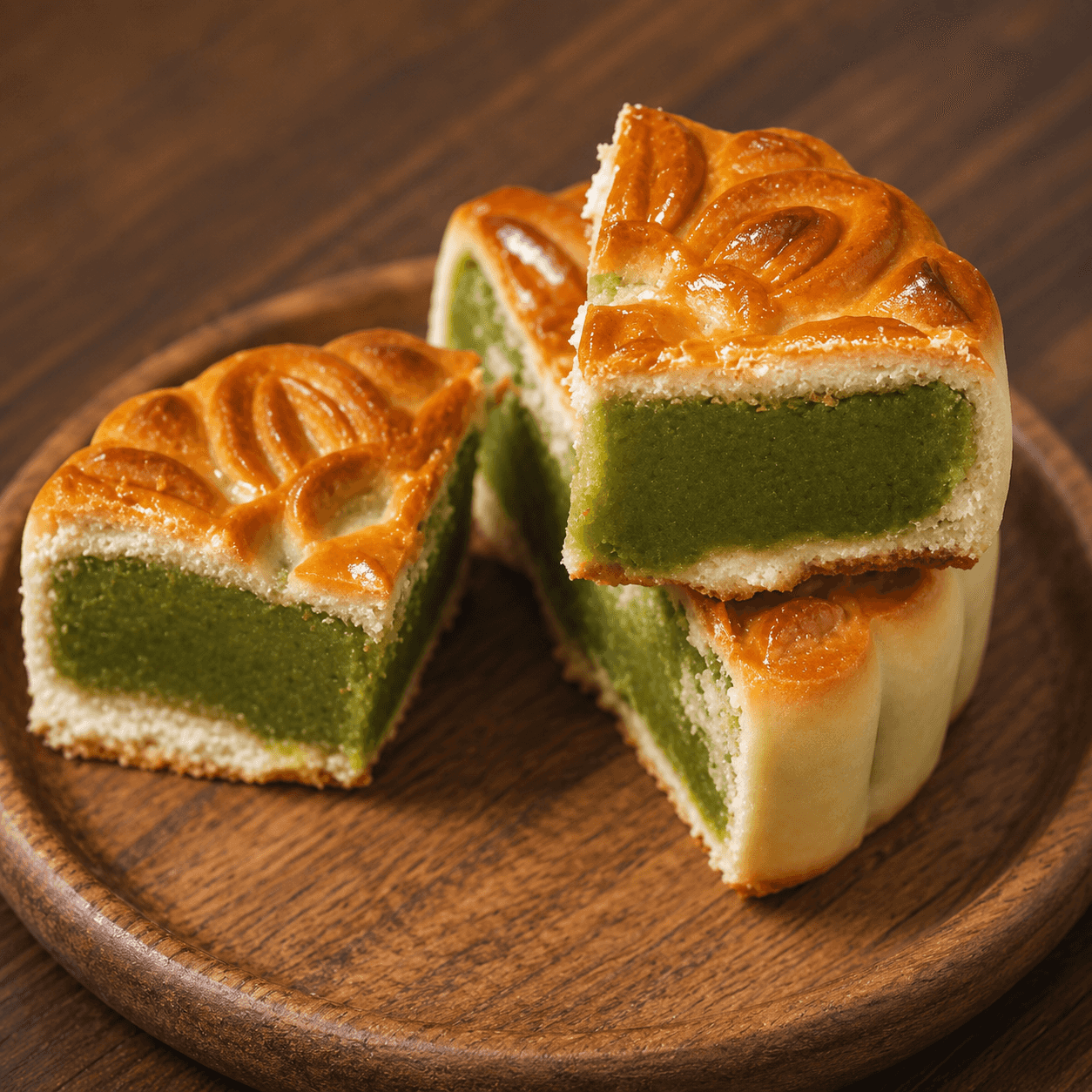 Bánh Trung Thu tươi - Trà xanh 200gam