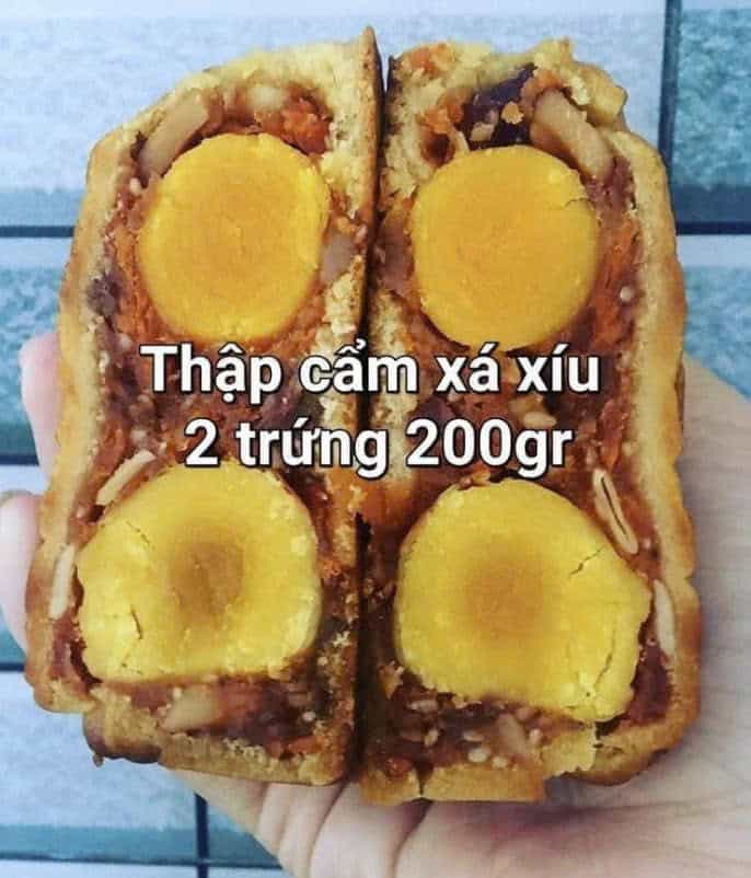 Bánh Trung Thu tươi  - Thập cẩm Xá xíu 250gam 2 trứng