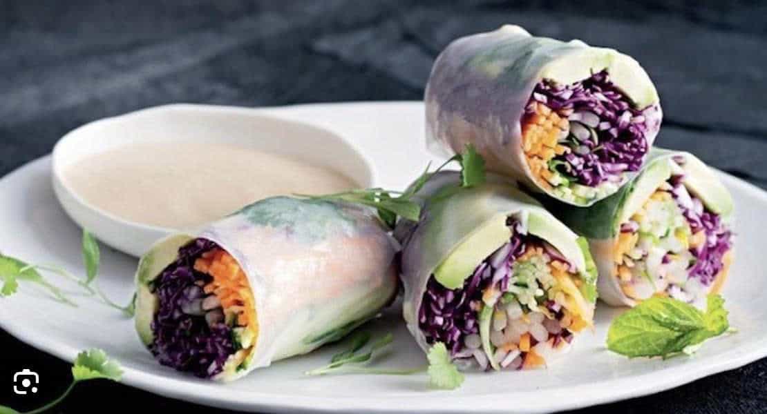 Vegan - Summer Rolls - Set 6 big pcs - Mushroom