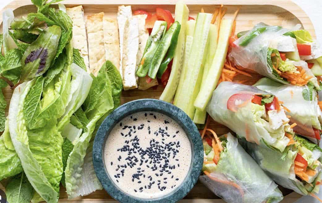 Vegan - Summer Rolls - Set 6 big pcs - Taufu