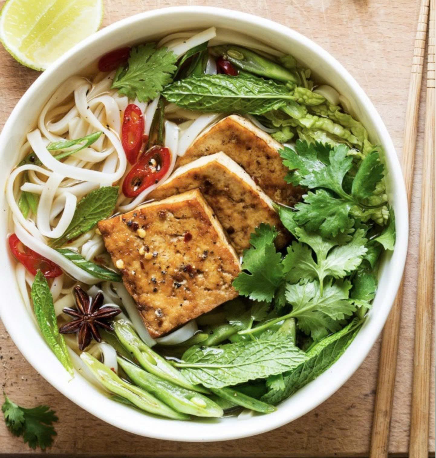 Vegan - Phở - Rice Noodle soup - Taufu — photo 1 of 1