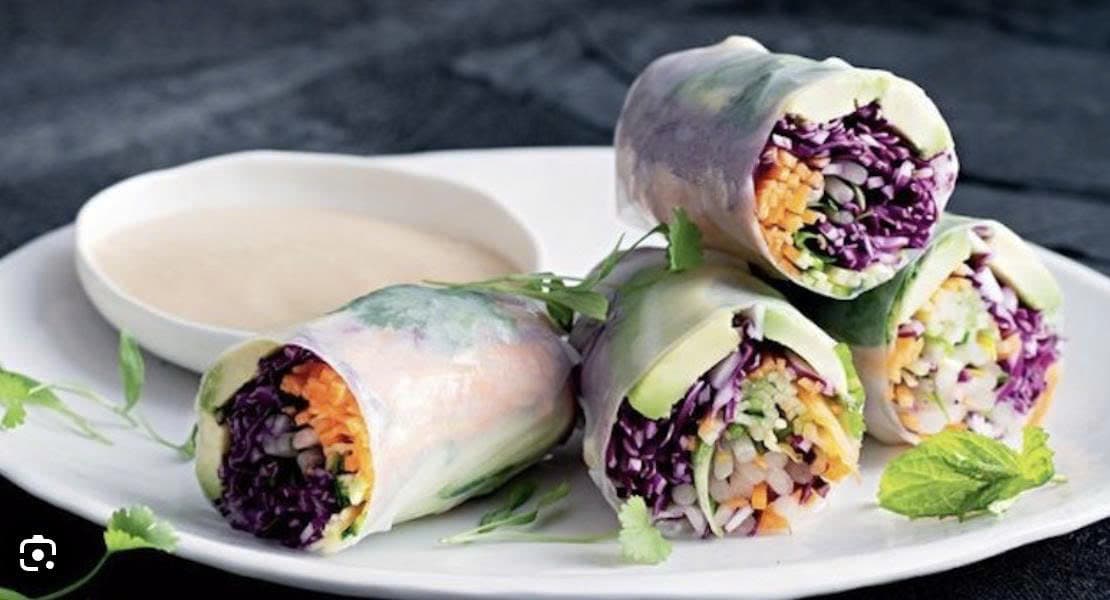 Vegan - Summer Rolls - Set 6 big pcs - Mushroom — photo 1 of 1